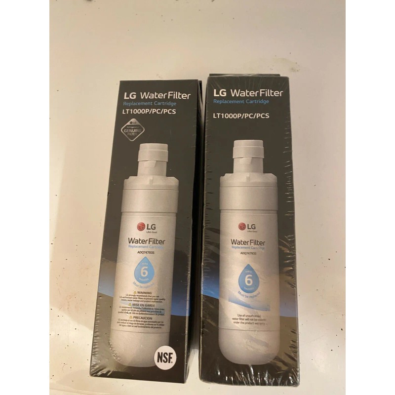 LG TWO [2] LG LT1000P/PC/PCS Refrigerator Water Filter NEW OEM