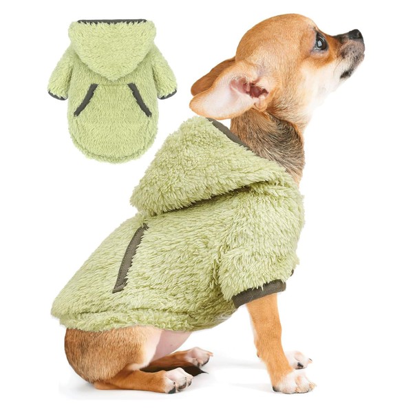 Small Dog Sweater Fleece Dog Hoodie Girl Boy Winter Warm