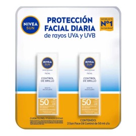 Protector Bloqueador Solar Nivea 2pz 50ml C/u *envío Gratis*