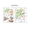 Grandora DL802-2 Forest Animals Wall Sticker for Children's Room Baby