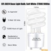 Winkcao CFL Light Bulbs GU24 Base, T3 Spiral 13Watt (60Watt