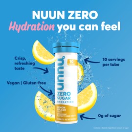 Nuun Nuun Zero Sugar Hydration Electrolyte Tablets - Sodium, Potassium, Chloride, Calcium, Magnesium, Light & Delicious Fruit Flavors, No Sugar, Gluten Free, Vegan, Mixed Citrus 4 Pack (40 Servings Total)