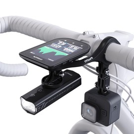 CYCLAMI M6W Bicycle Mount - Compatible with Garmin, Wahoo, Bryton, iGPSPORT, XOSS, CooSpo GPS, GoPro, Light, Ultra Light 72g Adjustable Extension Arm for 25.4/31.8mm Handles