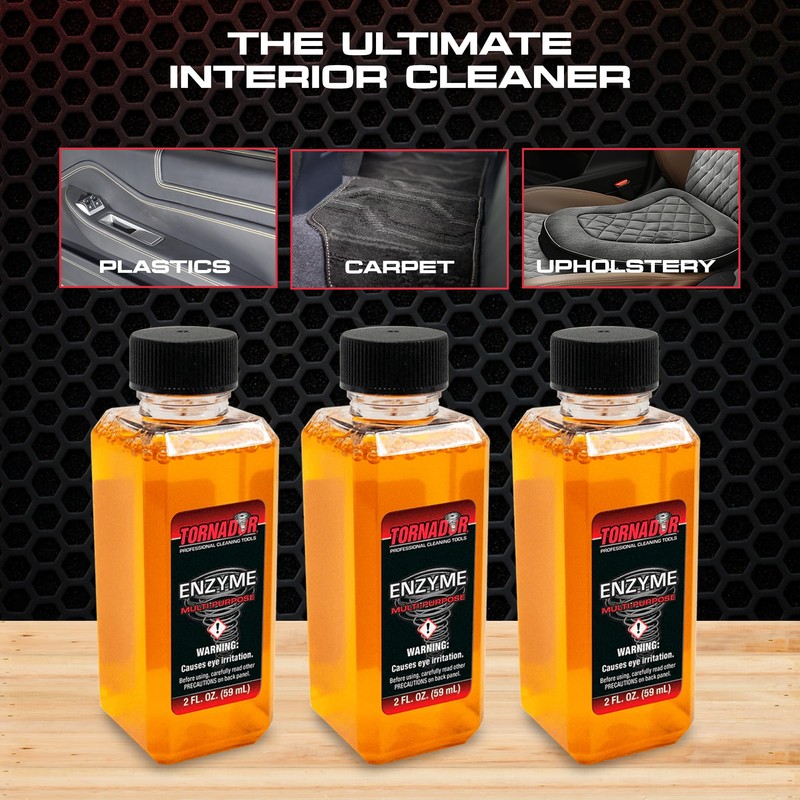 Tornador TC-ENZYME Multi-Purpose Enzyme Cleaner 2oz 3-Pack | Heavy-Duty Spot