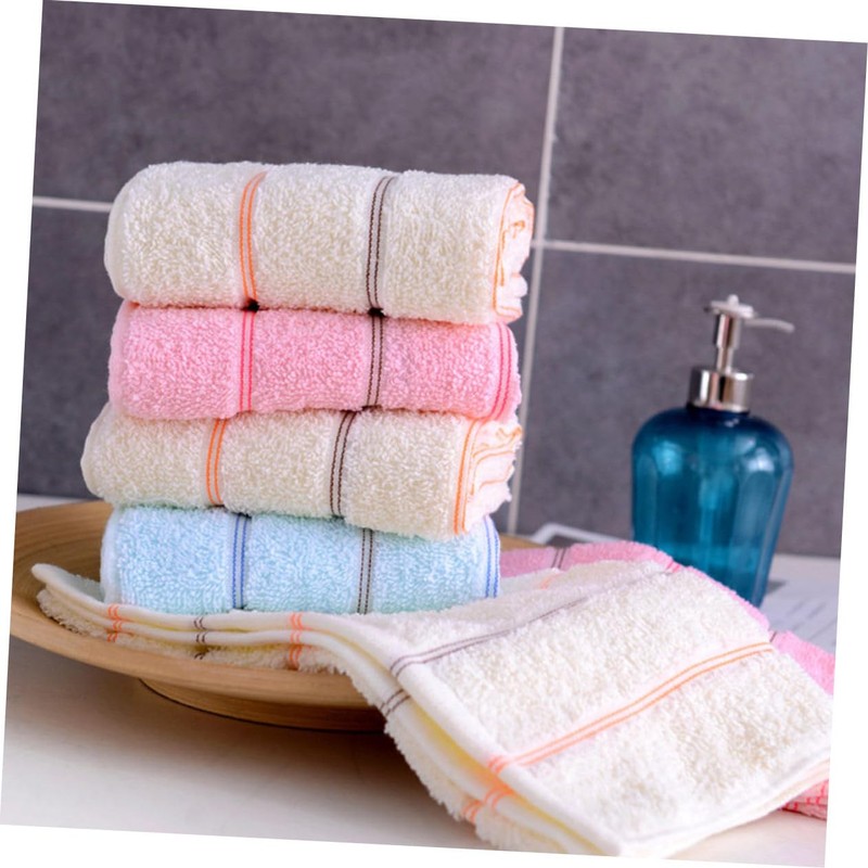 TOVINANNA 6pcs Cotton Face Cloths Thickened Absorbent Face Washers Soft