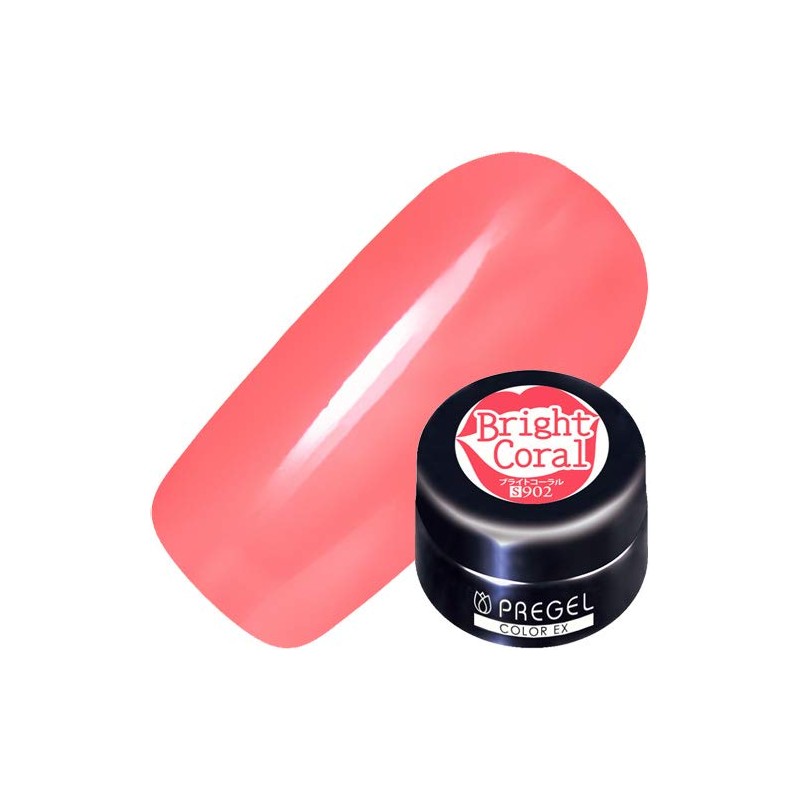 PRE GEL Color EX Bright Coral 0.1 oz (3 g)