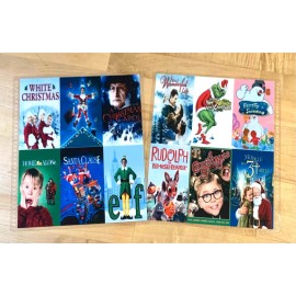 Handmade Classic Christmas Holiday Movies Cover Set 4 use w/ Erin Condren Life Planner-