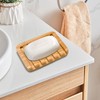 Caoren Soap Rest Bamboo Soap Dish Soap Case Soap Dish