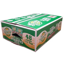 Hampton Farms In-Shell Peanuts, 3 oz., 48 ct. FREE SHIPPING