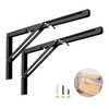 Yarssihha 16 Inch Folding Shelf Bracket, 2 Pack Heavy Duty
