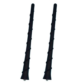 TEBOCR 8'' Harley Short Antenna Mast Spiral Antenna Flexible Rubber AM/FM for 1989-2017 Har-Ley Electra Road Tour Ultra Classic Pack of 2