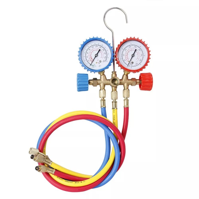 CarBole A/C Diagnostic Manifold Gauge Set Charging Hose