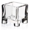 CRISTALICA Teelichthalter Votivkerzenhalter Würfel Kristall-Glas 8cm
