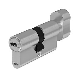 Yale Security YC104KD304004N1 YC104 30mm-40mm Lock Cylinder Nickel Plated with Pomolo