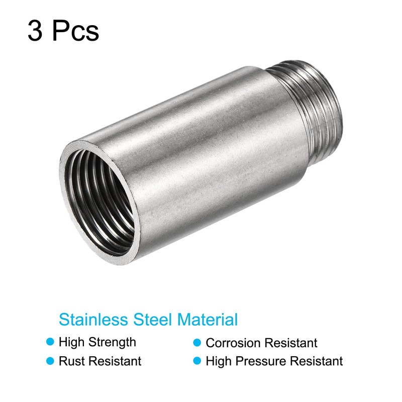 TOP-VIGOR 2Pcs Shower Head Extension Arm, 50mm Shower Arm Extender,