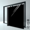 Window insulation sheet UV protection blackout black 1mx10m Static Cling