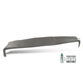 PIT66 Dash Cover Dashboard Gray Compatible with Dodge Ram 1500 2002-2005, Fit Dodge Ram 2500 3500 2003-2005 Plastic