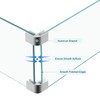 23x7x5.5 Fire Pit Glass Flame Wind Guard,Thick Tempered Glass Rectanglar