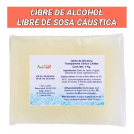 Productos Naturaly 1 Kg Base Jabón De Glicerina Transparente Climas Cálidos