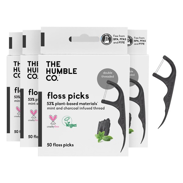 The Humble Co. Floss Picks (200 Count) – Plant Based