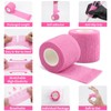 Dynvue 400pcs Tattoo Machine Cover Wrap with 4 Pink Grip