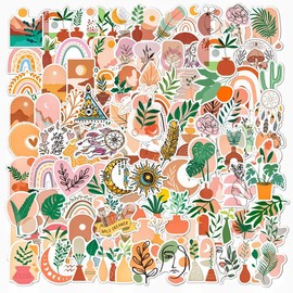 50Pcs Cartoon Beverage Stickers, Trendy Summer Bubble Milk Tea Flavored Drink Animal Sticker Pack, Cute Vinyl Waterproof Decals for Kids Teens, Party Favors for Water Bottle Laptop Phone