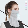 Cooling Golf Mask UV Protection Face Sunshade Mask xtj83mask White