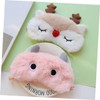 Mikinona Cartoon Animal Plush Eye Mask Elk Blindfold Sleep Mask