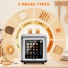 2 Slice Toaster Touch Screen, Stainless Steel Toasters Digital Timer