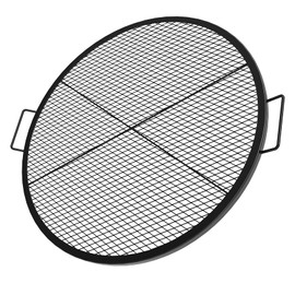 Stanbroil Heavy Duty X-Marks Fire Pit Cooking Grill Grates with Support X Wire, 24" Outdoor Round Cooking Grate BBQ Campfire Grill Grid - Camping Cookware