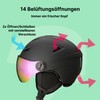 GOOFF Speed Ski Helmet with Visor - Helmet with Ventilation