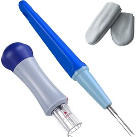Wool Felt Needle Needle Pen Needle Felt Needle 1 x Pen Needle Felt Tool (With 3 Needles) 1 x Punch Needle Felt Tool (with 7 Needles) 1 Finger Cuff Felting Needle Multi-Purpose Felt Needles Used for