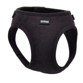 Coastal - Li'l Pals - Microfiber Harness, Black, 3/8" x 8"-10"