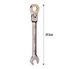 HORUSDY Flexible Head Ratchet Spanner, 24MM Metric Wrench Ratcheting Combination