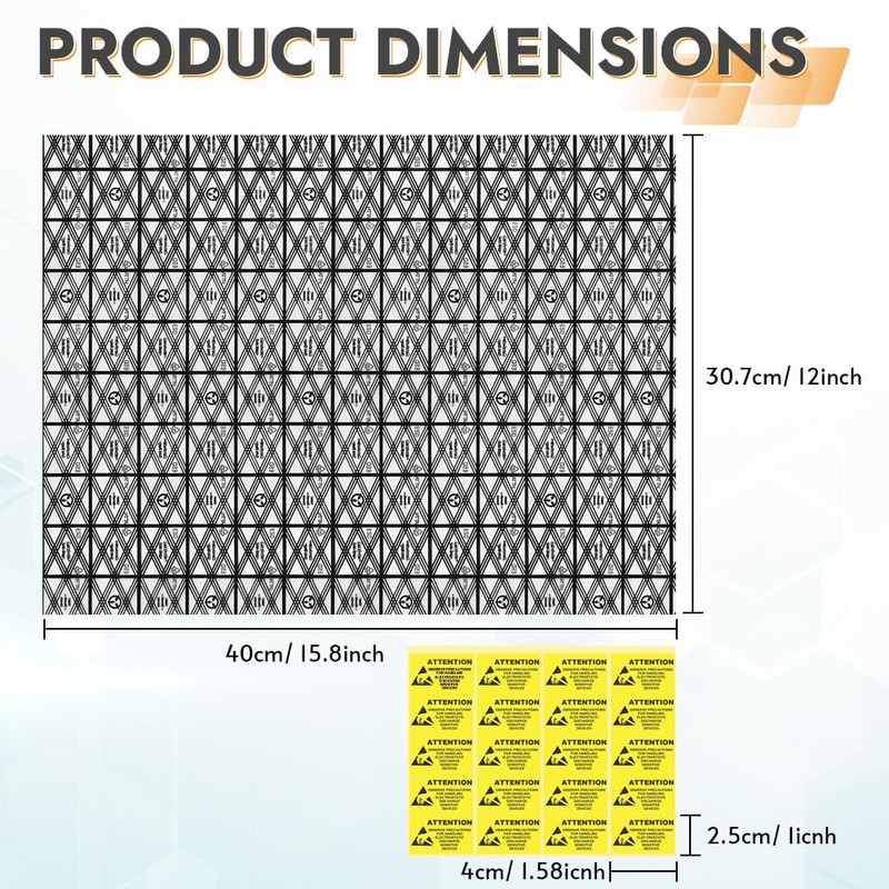 HRX Package 20pcs Large Premium Anti Static Bags with Antistatic