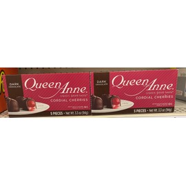 WORLD'S FINEST QUEEN ANNE CORDIAL CHERRIES DARK Chocolate (2) Boxes