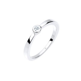 Diamore 0605390213 Woman's Ring 925 Sterling Silver with White Diamond 58 white