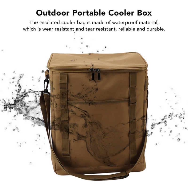 Camping Insulated Food Cooler Bag Outdoor Portable Cooler Box Outdoor