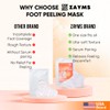 ZAYMS Foot Peeling Mask 5 Pack - Exfoliating Mask for