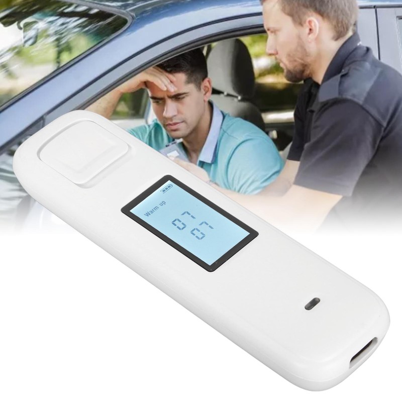 Alcohol Tester LCD Digital Display Indicator Light Alarm Breath Alcohol