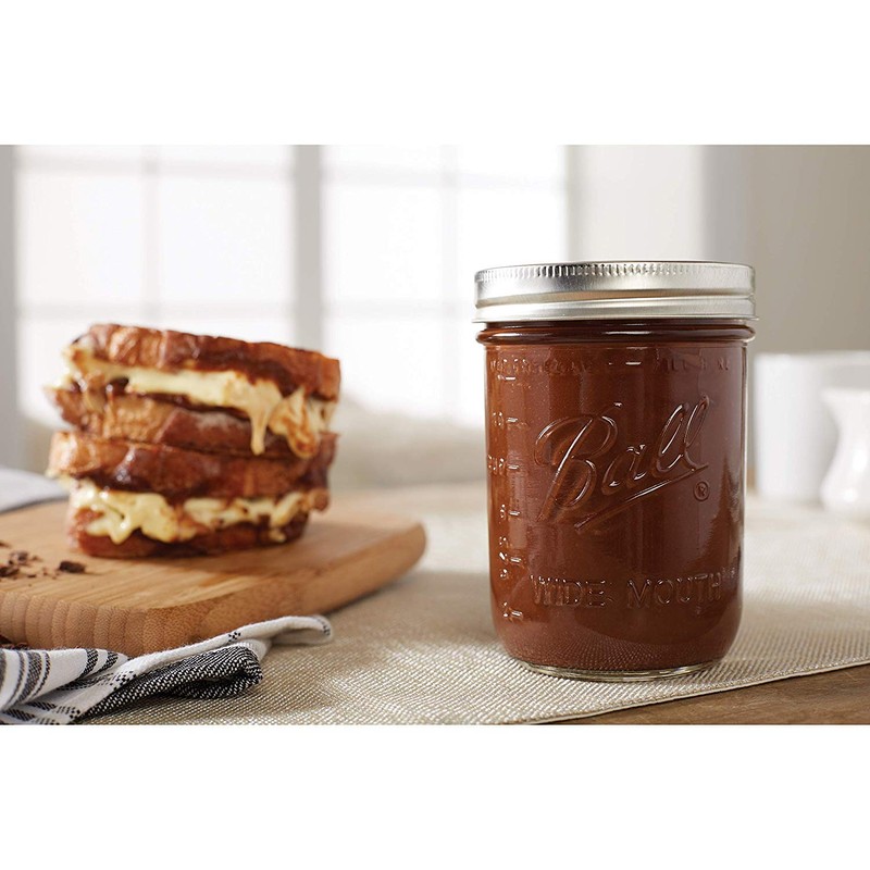 Ball Wide Mouth Pint Mason Jars with Lids & Bands