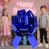 Giant Large Blue Pull Bow 16" Wide, Pack of 1