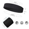 Sweatbands Wrist Sweatbands Headband Set Sports Wristbands Headbands 3 Pieces
