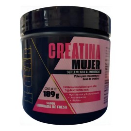 Xgear Creatina Mujer En Polvo - Lata 189g Limonada De Fresa                                                                                           