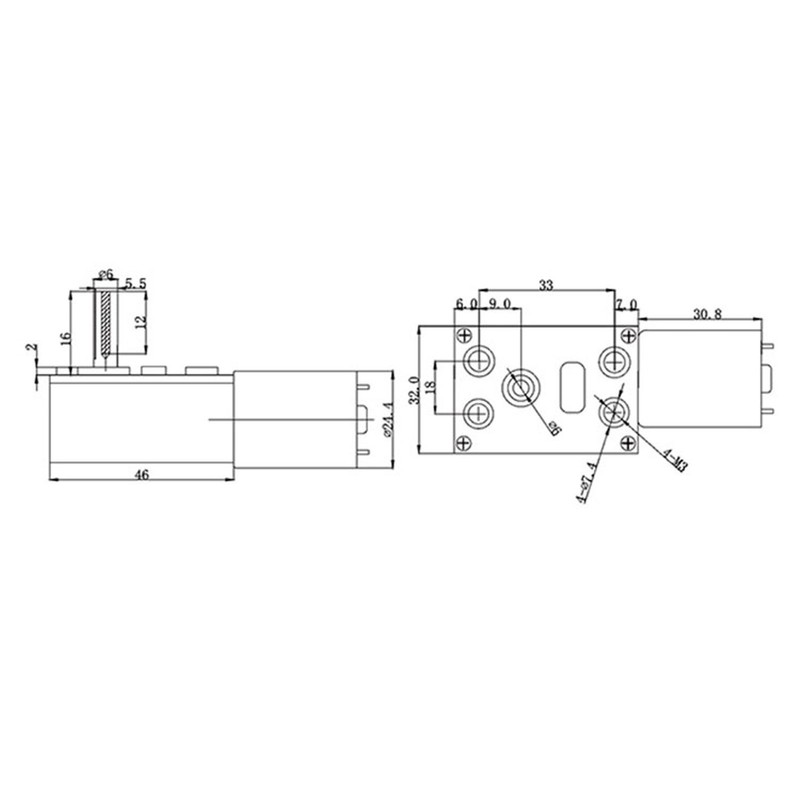 Worm Gear Motor Self Locking Reversible High Torsion Adjustable Speed