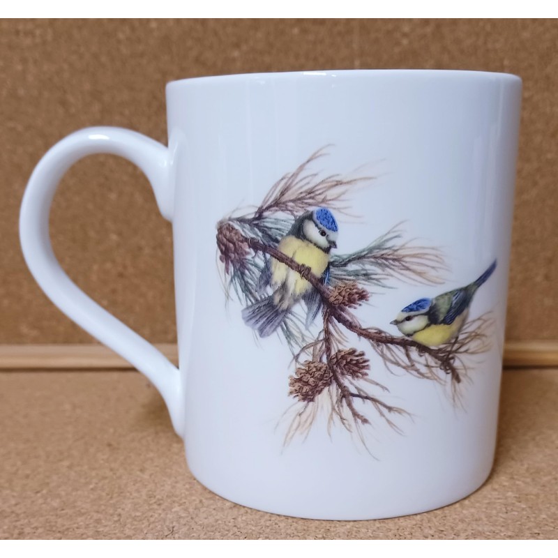 Rainbow Decors Blue Tit Birds Scene Fine Bone China 400