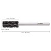 USA PANA Professional 3/32" Shank Size - Flat Top Small