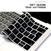 HRH French AZERTY Language Silicone Keyboard Cover Skin for MacBook