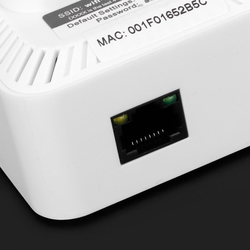 300M Repeater with Double Antenna Signal Amplifier Range Extender White