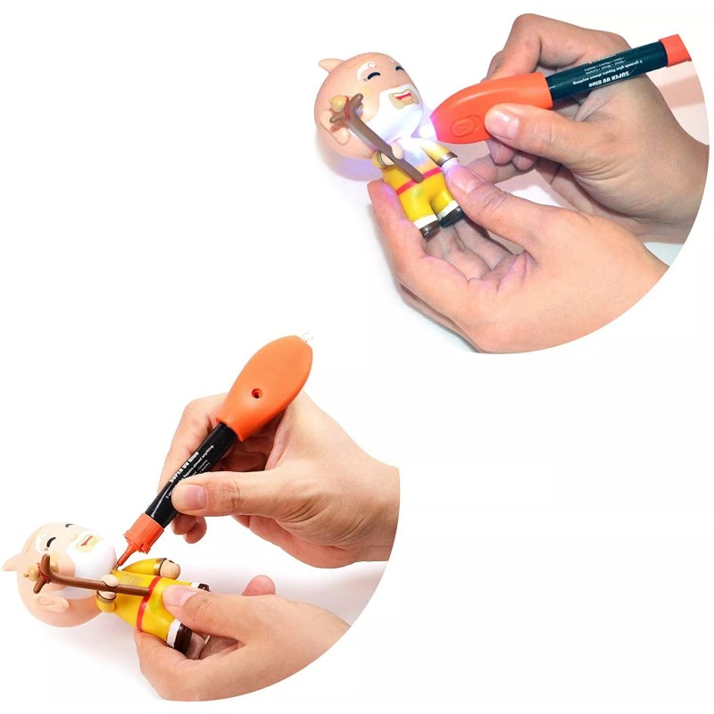 Visbella UV Light Curing Glue Liquid Plastic Welder Adhesive Kit